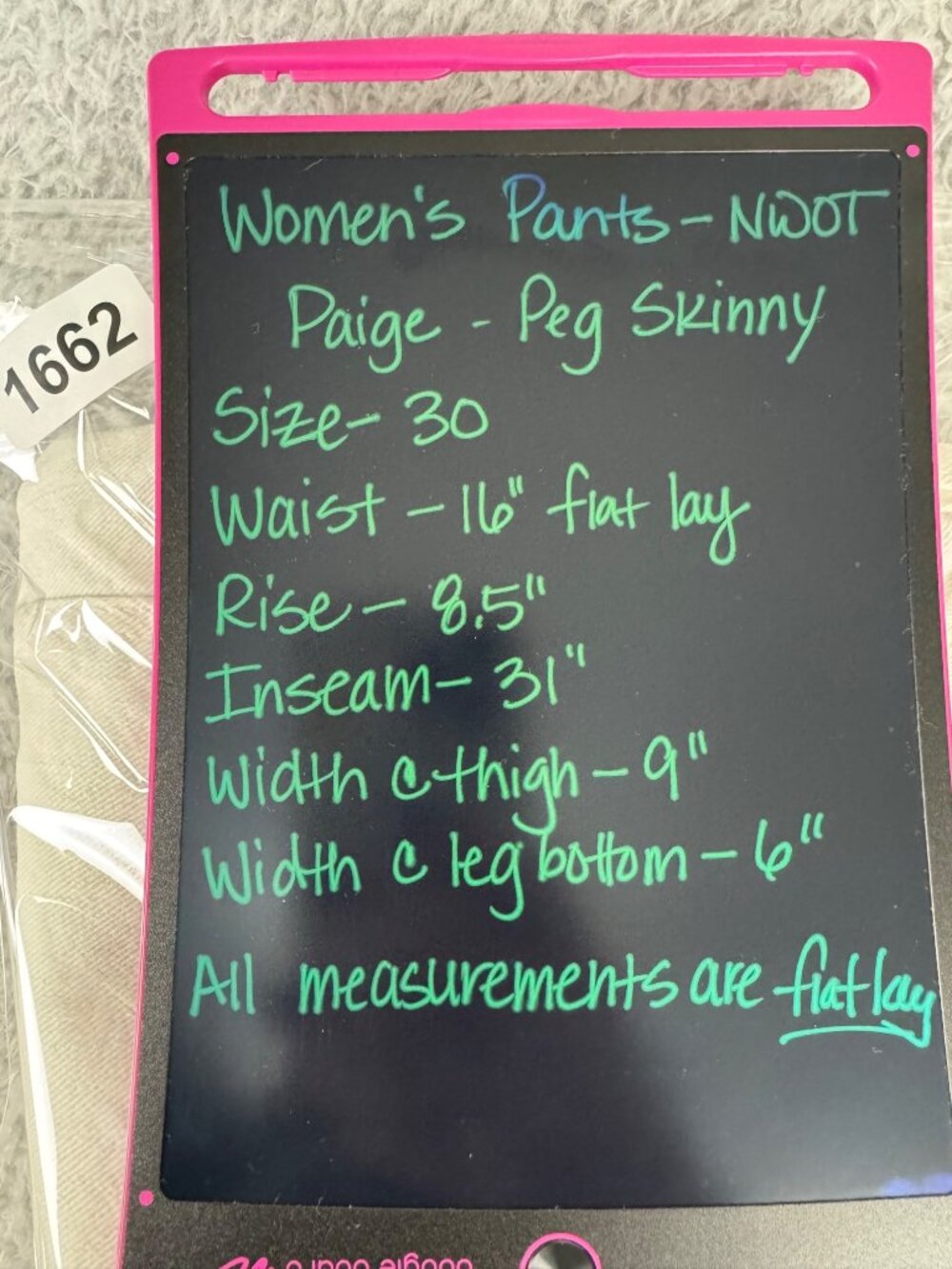 Paige Peg Skinny White Jeans Womens 30 Stretch Travel Retro Y2K Office Casual - Picture 6 of 14